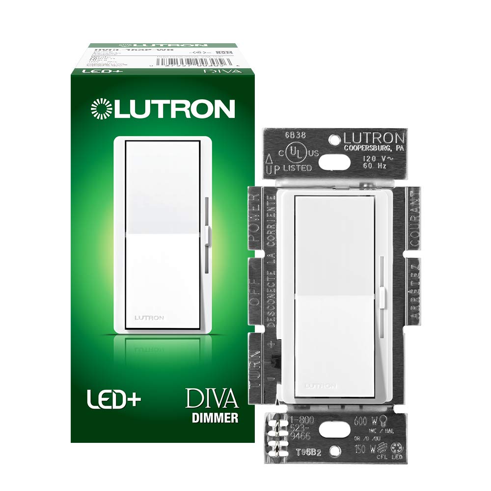 Diva Dimmer & Switch DVCL-153PH-WH