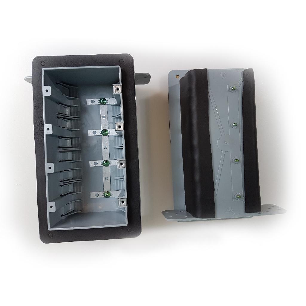 SLH-5A 4-Gang 72 cu in. Airtight Device Box with Foam