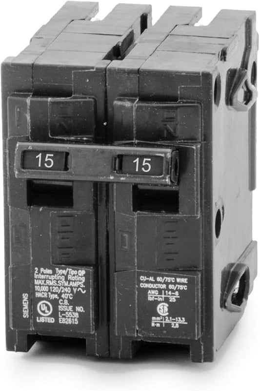 Q215 Siemens 15 Amp Double-Pole Type QP Circuit Breaker