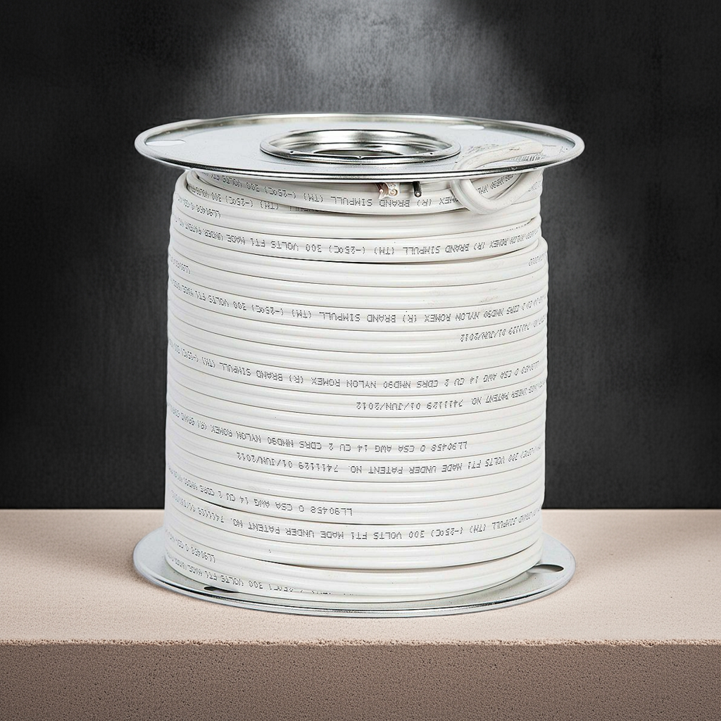14/2 NMD90 150M Romex SIMpull Electrical Wire - White