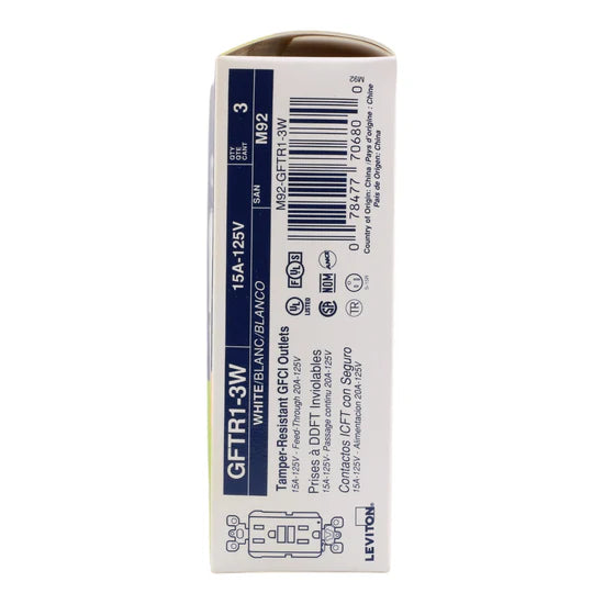 Leviton GFTR1-3W 15A GFCI