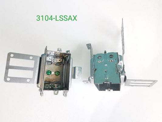 3104LSSAX 1 GANG ELECTRICAL BOX WITH CLAMPS FOR STEEL STUD