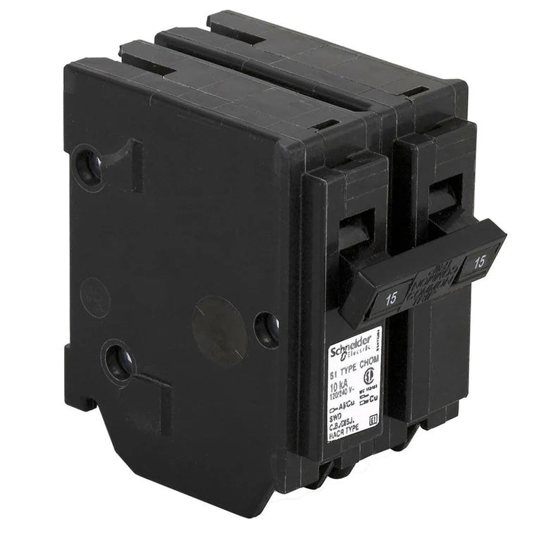 CHOM215 - HomeLine 15 Amp Circuit Breaker Plug-In - 15 Amp - 2 Pole - 240 Volt