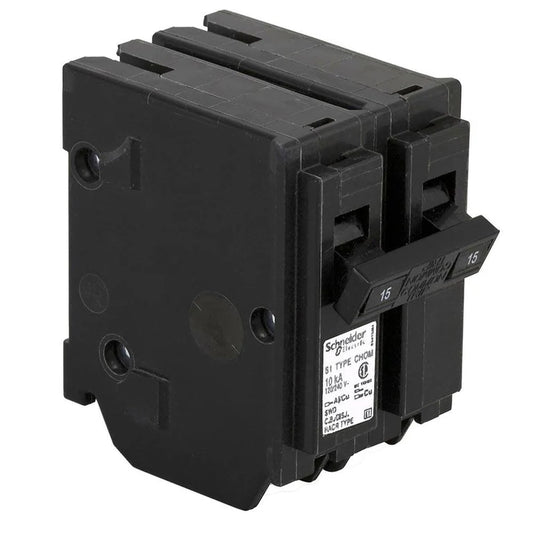 CHOM215 - HomeLine 15 Amp Circuit Breaker Plug-In - 15 Amp - 2 Pole - 240 Volt