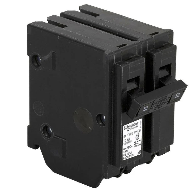 CHOM250 - HomeLine 50 Amp Circuit Breaker Plug-In - 50 Amp - 2 Pole - 240 Volt
