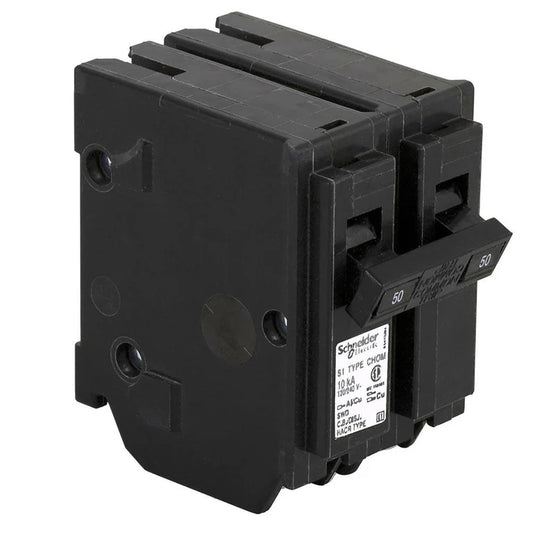 CHOM250 - HomeLine 50 Amp Circuit Breaker Plug-In - 50 Amp - 2 Pole - 240 Volt