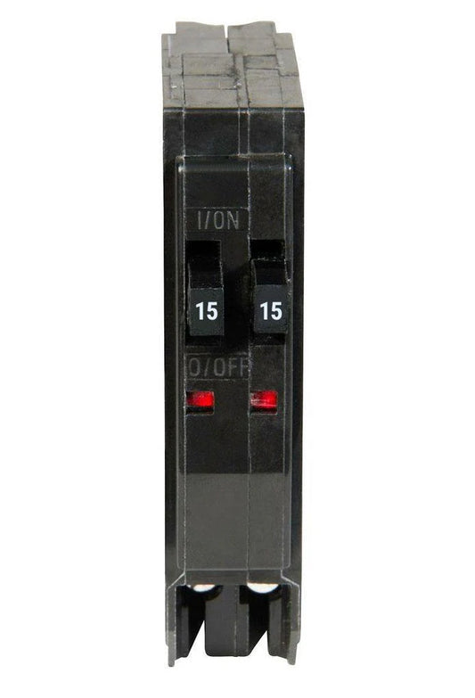 QO1515 - Square D - 15/15 Amp Tandem Circuit Breaker Plug-In - 15/15 Amp - 1 Pole - 120 Volt