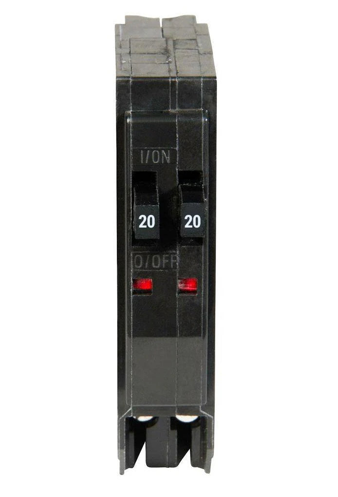 QO2020 - Square D - 20 Amp Tandem Circuit Breaker Plug-In - 20/20 Amp - 1 Pole - 120 Volt