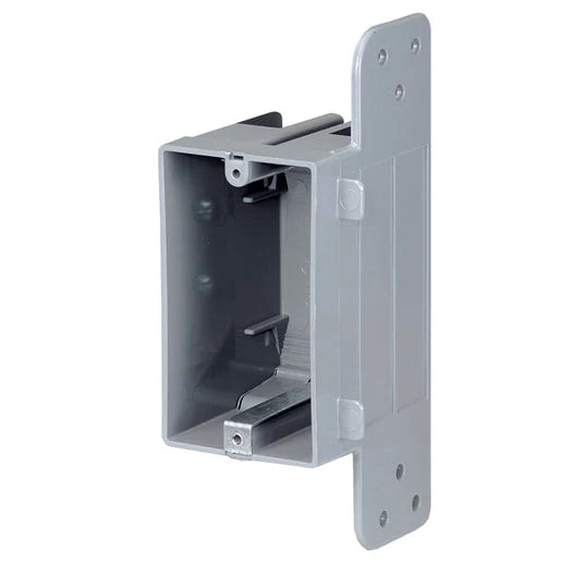 SLH-1 1-Gang 18 cu in. Plastic Device Box with Integrated Bracket